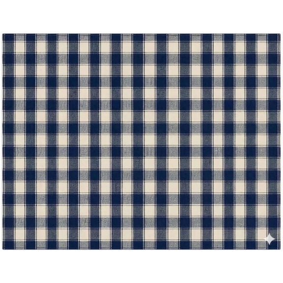 100% Cotton 100% Cotton Gingham Check / Farmhouse Plaid Tapestry Placemats for Kitchen Dining Table Mats, Easy to Clean, Machine Washable. Size: 13" x 19".