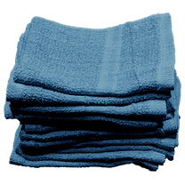 100% Cotton 12 x 12 Blue Value Washcloth Rags | Spa Painting Cleaning Face (36)