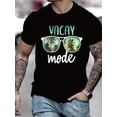 thumbnail image 1 of 100% Cotton 180gsm Streetwear Tee, Summer Beach Vacation Essential, Regular Fit Round Neck Casual Top, Casual Streetwear | Relaxed Fit Shirt | Glossy Finish, Beach T Shirt, 1 of 6