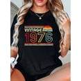 thumbnail image 1 of 100% Cotton 1976 Vintage Shirt, Birthday Gift Tee. Retro Style T-Shirt, 1 of 7