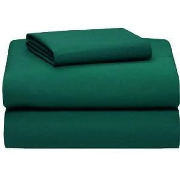 100% Cotton 200 TC 3 PC Twin XL Sheet Set Soft and Comfy - Twin Extra Long, 15" Deep Pocket, 39" x 80" Great for Dorm Room, Hospital and Split King Dual Adjustable Beds (Hunter, Twin XL)