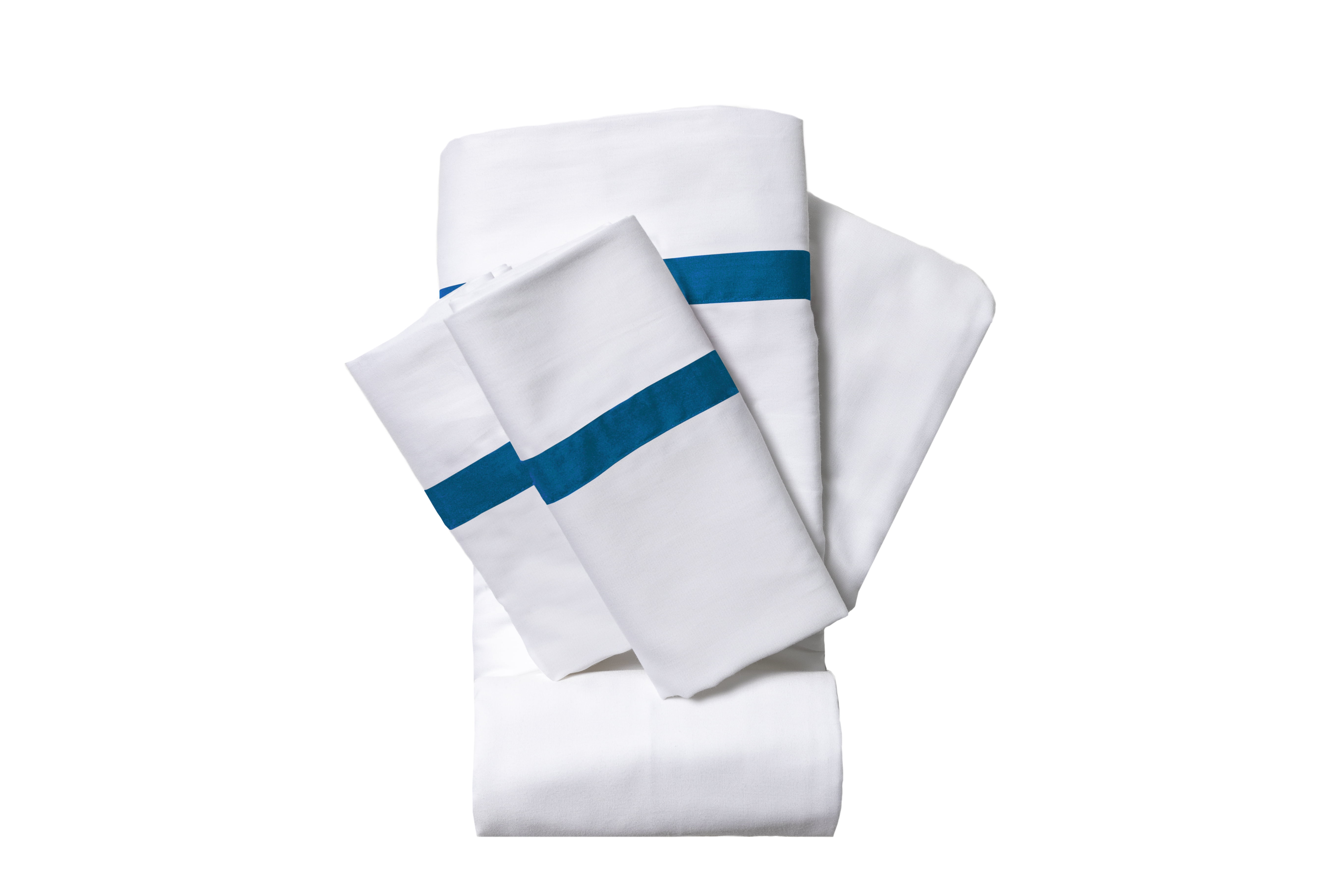 100% Cotton 200 Thread Count Sheet Set, King, Dark Blue, 4-Pieces
