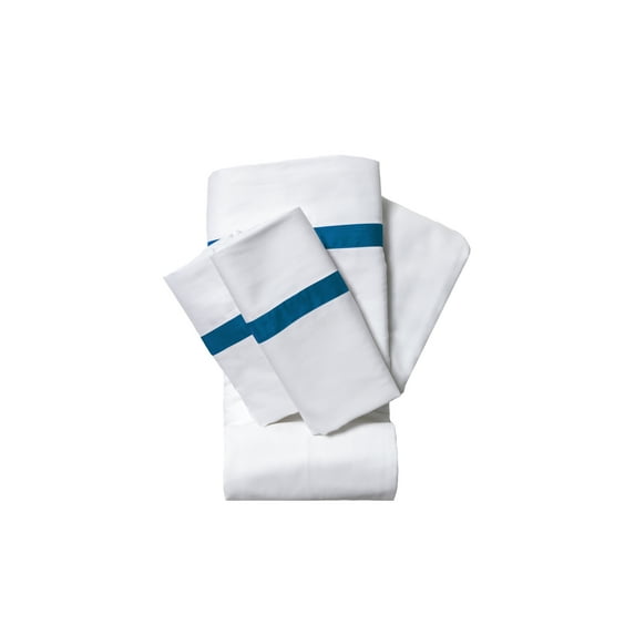 100% Cotton 200 Thread Count Sheet Set, Twin, Dark Blue, 3-Pieces