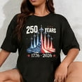 thumbnail image 1 of 100% Cotton 250 Years 1776-2026 Fighter Jets USA Flag 250th Birthday T-Shirt, 1 of 5