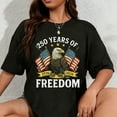 thumbnail image 1 of 100% Cotton 250 Years of Freedom 1776 2026 Bald Eagle 250th Birthday T-Shirt, 1 of 5