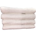 thumbnail image 1 of 100% Cotton 27" x 50" White Bath Towels, Set of 24 | Optima Collection, 1 of 1