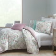 thumbnail image 1 of 100% Cotton 3-Piece Percale Weave Reversible Comforter Set, King, Jaipur - Heirlooms of India, 1 of 8