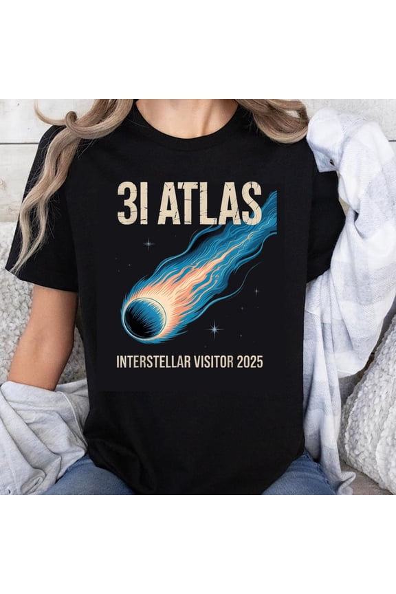 100% Cotton 3i Atlas Interstellar Visitor 2025 Comet Space Astronomy Sci Fi T Shirt For Men Women Unisex Casual Wear
