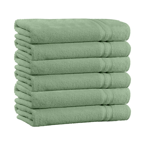 100% Cotton 4-Pack Bath Towel Sets - Extra Plush & Absorbent Camouflage Green Bath Towels - 56" x 28" (Camouflage Green)