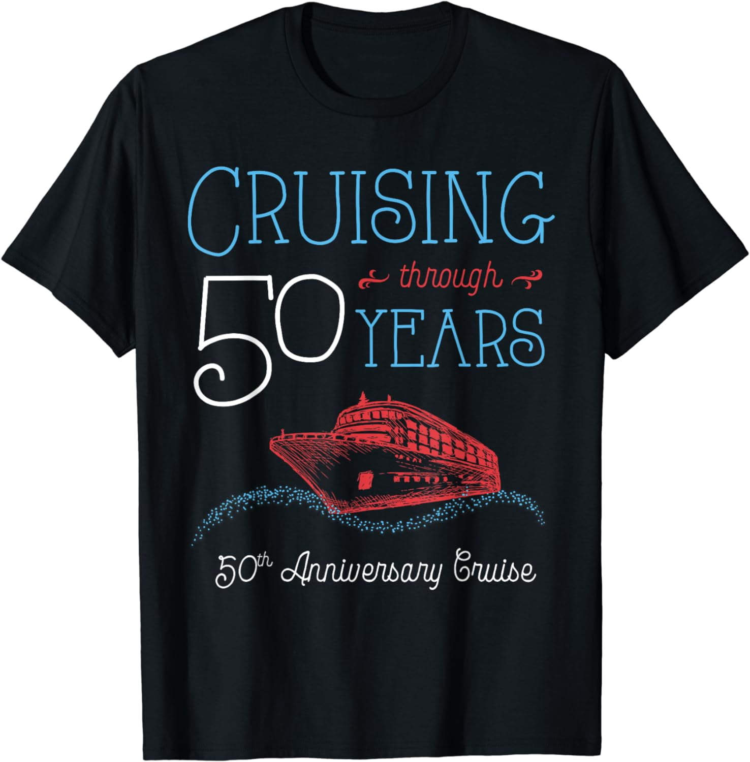 100% Cotton 50th Anniversary Cruise T Shirt His and Hers Matching ...