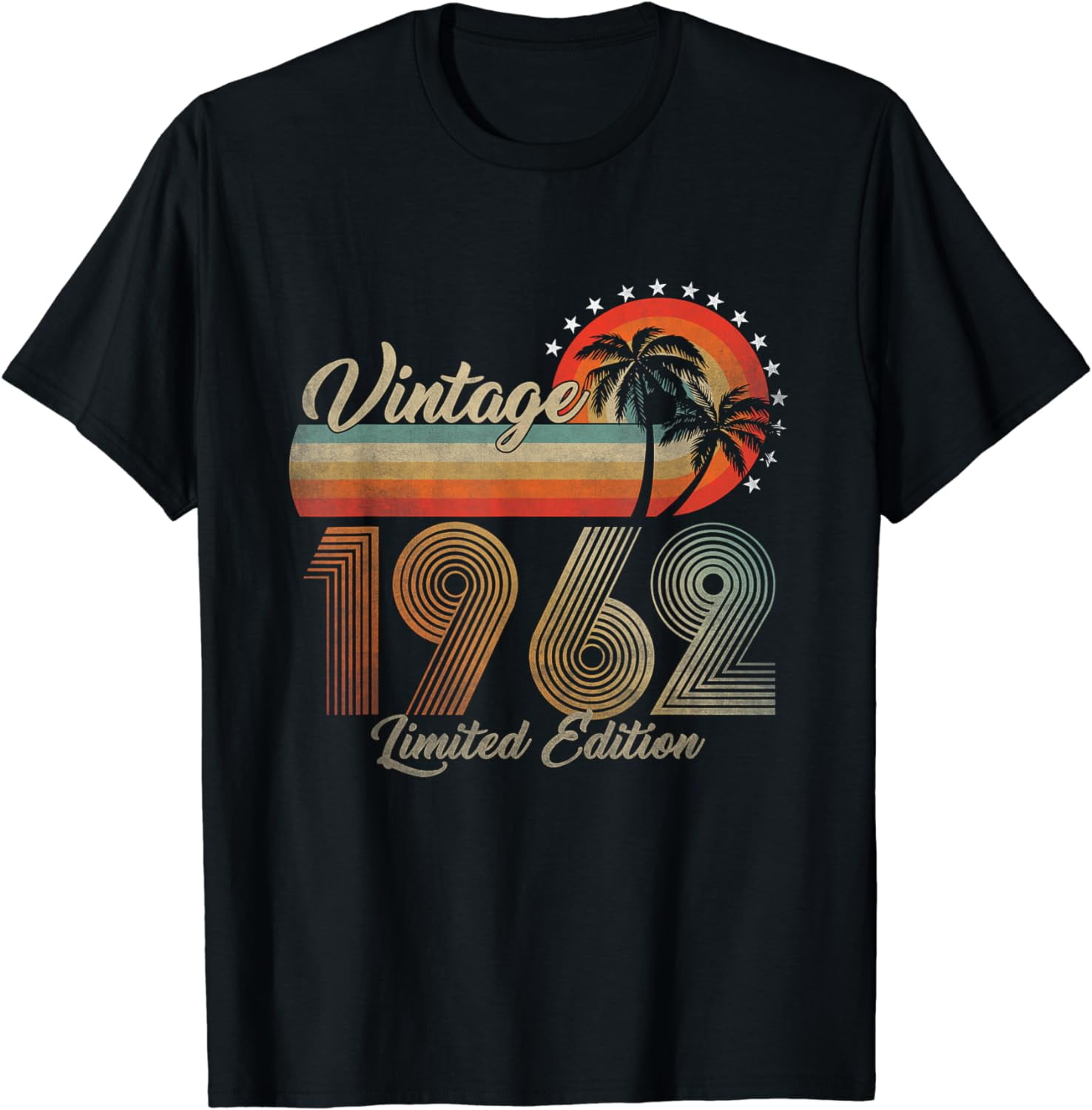 100% Cotton 60 Year Old Gifts 60th Birthday Vintage 1962 Limited ...