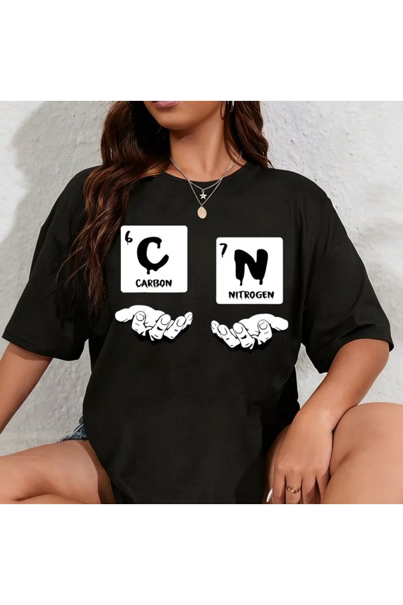 100% Cotton 67 Meme Science Chemistry Nerd Periodic Table Humor 6 7 T-Shirt