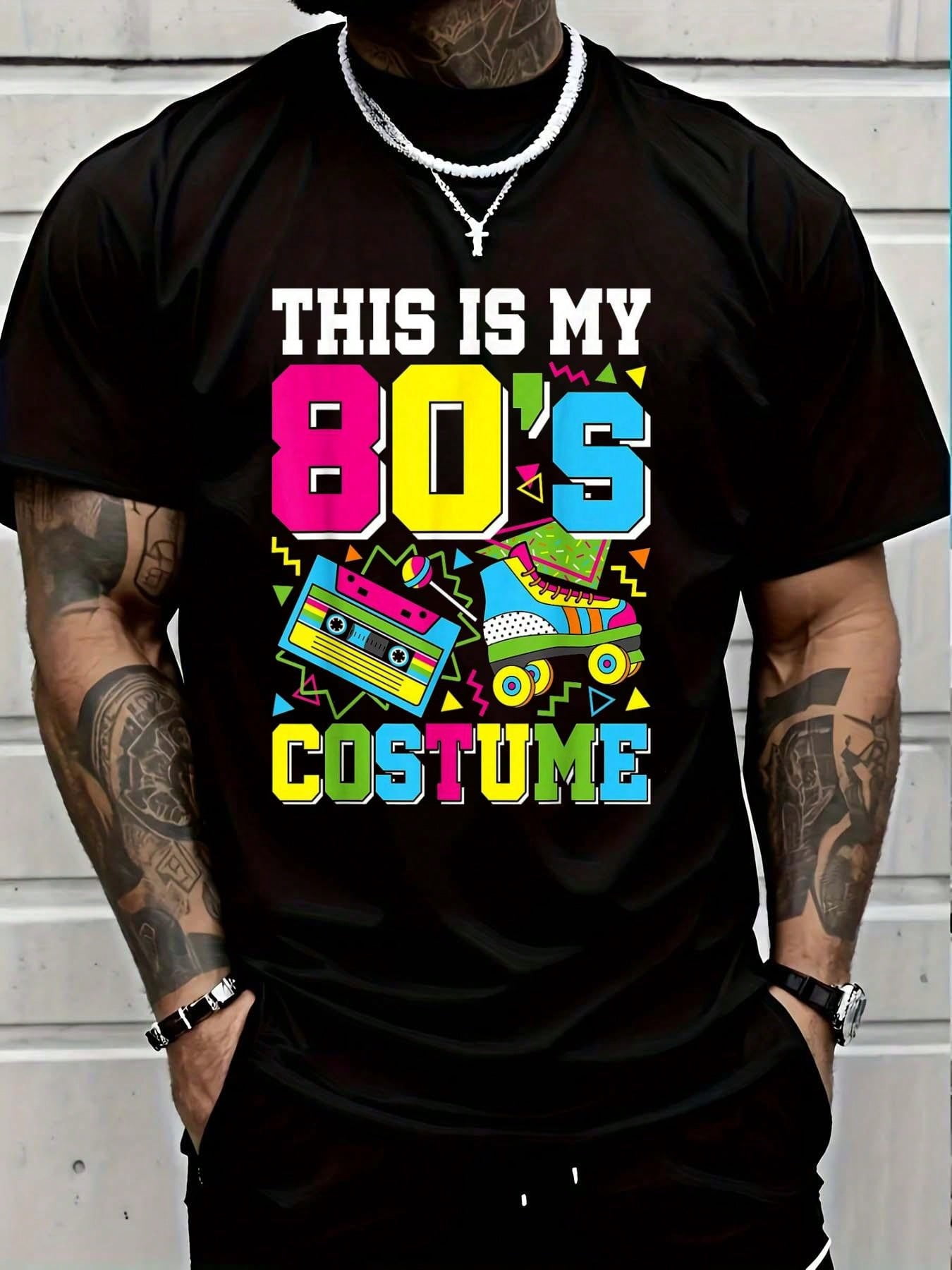 100% Cotton This Is My 80's Costume 80s Party Outfit Funny 80's Lover T ...