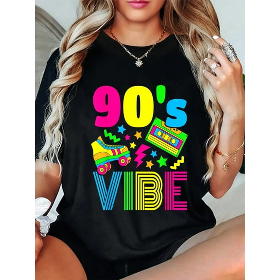 100% Cotton 90s Vibe 1990s Fashion 90s Theme Outfit Nineties Theme Party T-Shirt