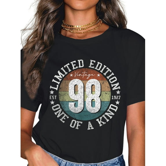 100% Cotton 98 Year Old Gifts Vintage 1927 Limited Edition 98th Birthday T-Shirt