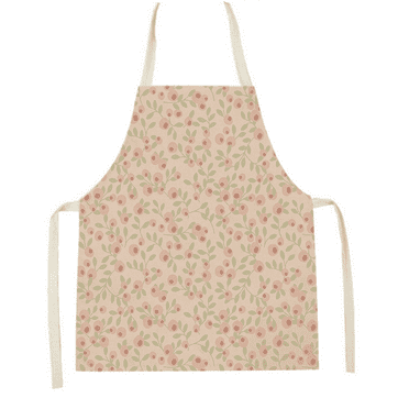 100% Cotton Adjustable Neck Chef Apron with Flower Prints