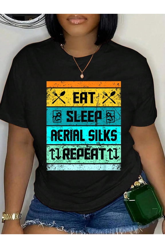 100% Cotton Aerial Silks Shirt Trapeze Acro Yoga For Men Women Kids T-Shirt Women's Men's Graphic Tee Casual Tops