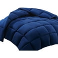 thumbnail image 1 of 100% Cotton All-Season Comforter - Box Stitched Comforter - Bedding with Corner Tabs Machine Washable Lightweight Color Royal Blue Solid Pattern Size California King (104"x96"), 1 of 5