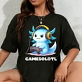 thumbnail image 1 of 100% Cotton Anime Gamesolotl Axolotl Boys 10-12 Kid Gamer Gaming Clothes T-Shirt, 1 of 5