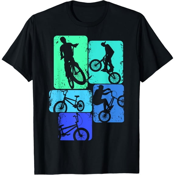 100% Cotton BMX Racing Shirt, Bicycle Stunt Bike Graphic T-Shirt for Men and Women, Cycling Enthusiast Tee, Extreme Sports Short Sleeve Casual Gift Apparel