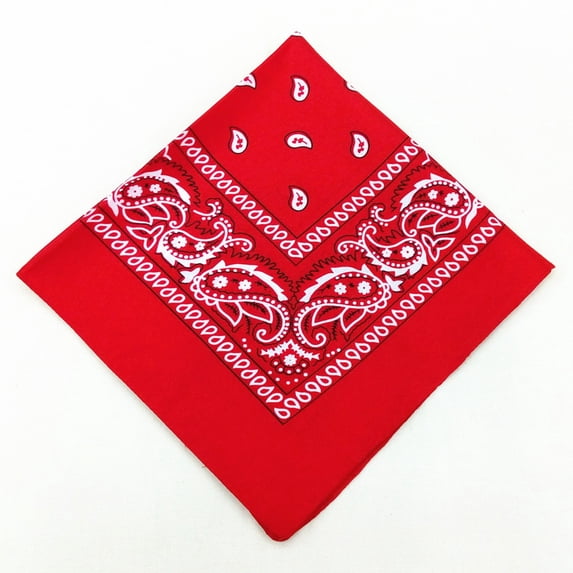 100% Cotton Bandana for Men & Women Paisley print Pattern Handkerchief Headband Scarf