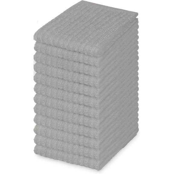 100% Cotton Bar Mop Kitchen Towels, Quick Dry Dishcloths | Super Absorbent and Reusable | Multipurpose Cleaning Towels for Home, Restaurants, and Bar cleaning | Machine Washable.