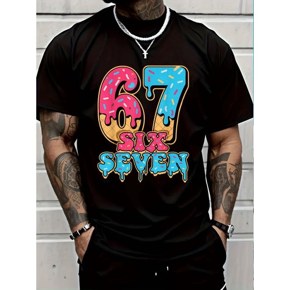 100% Cotton Baseball Drip Number 67 Player Or 67th Birthday T-Shirt Graphic T-shirts for men and women