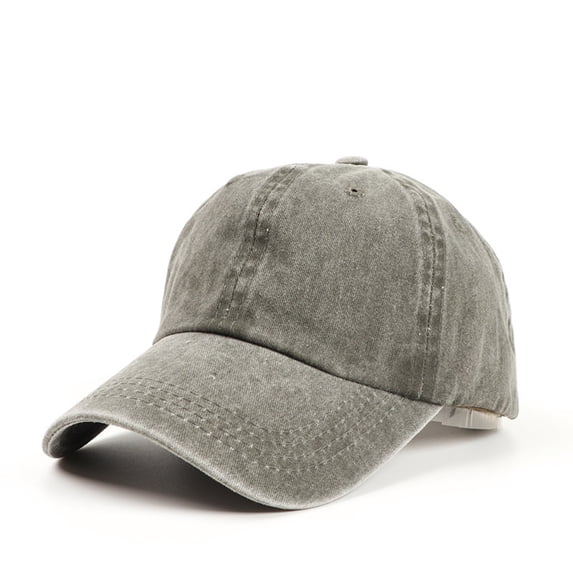 100% Cotton Baseball Hat Denim Cool Solid Color Casual Washed Vintage Adjustable Sun Hats for Women Men
