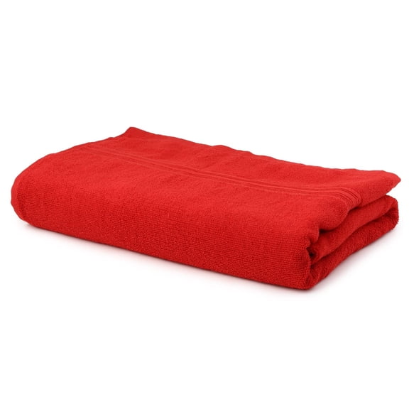 100% Cotton Bath Towel 600 Gsm | Soft Absorbent For Daily Use Bath Towel (Rich Red)