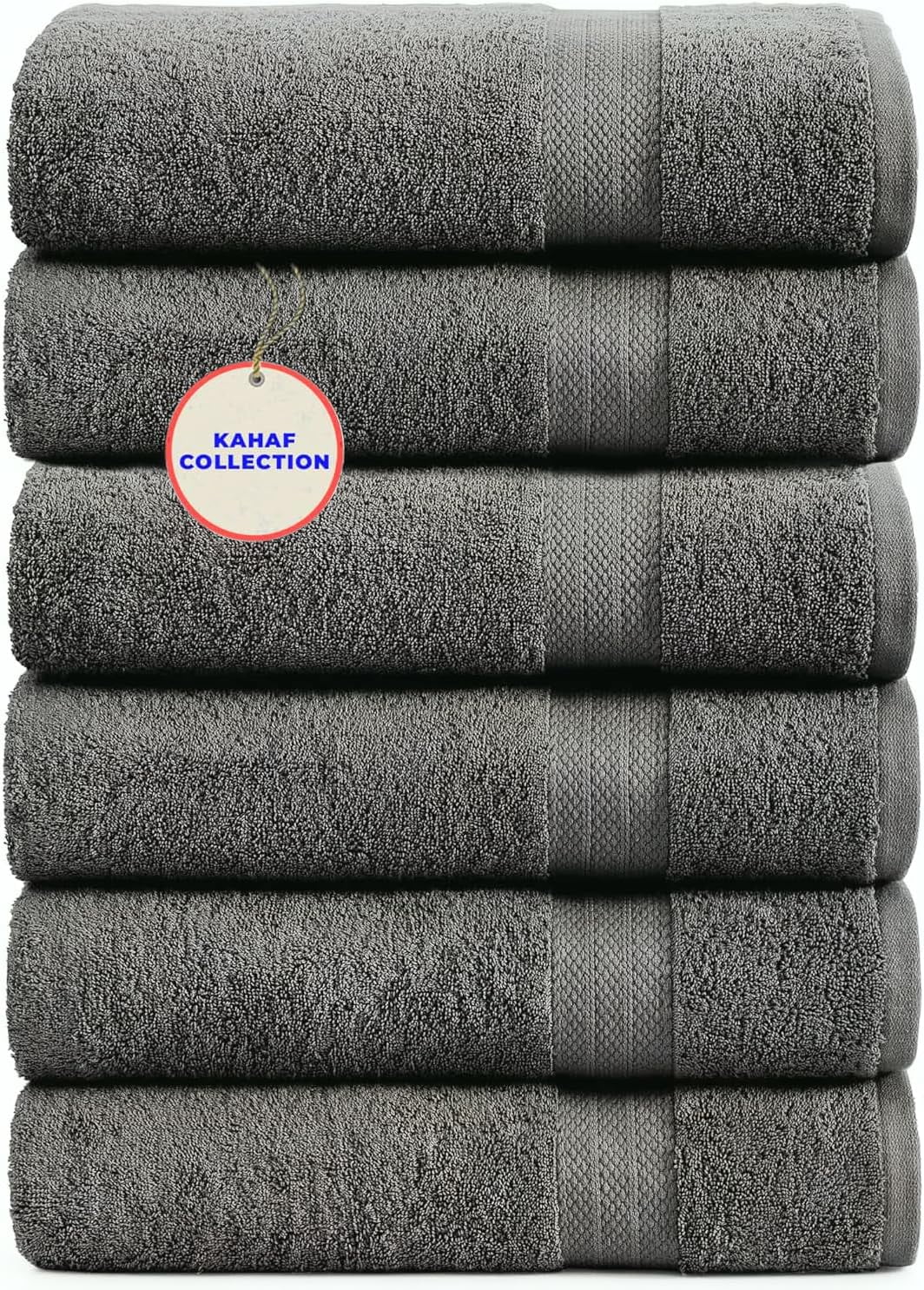 Springtree Home 100% Cotton Bath Towel Set Of 4 | 30x52" Textured & Absorbent | OEKO-TEX Certified - View #10