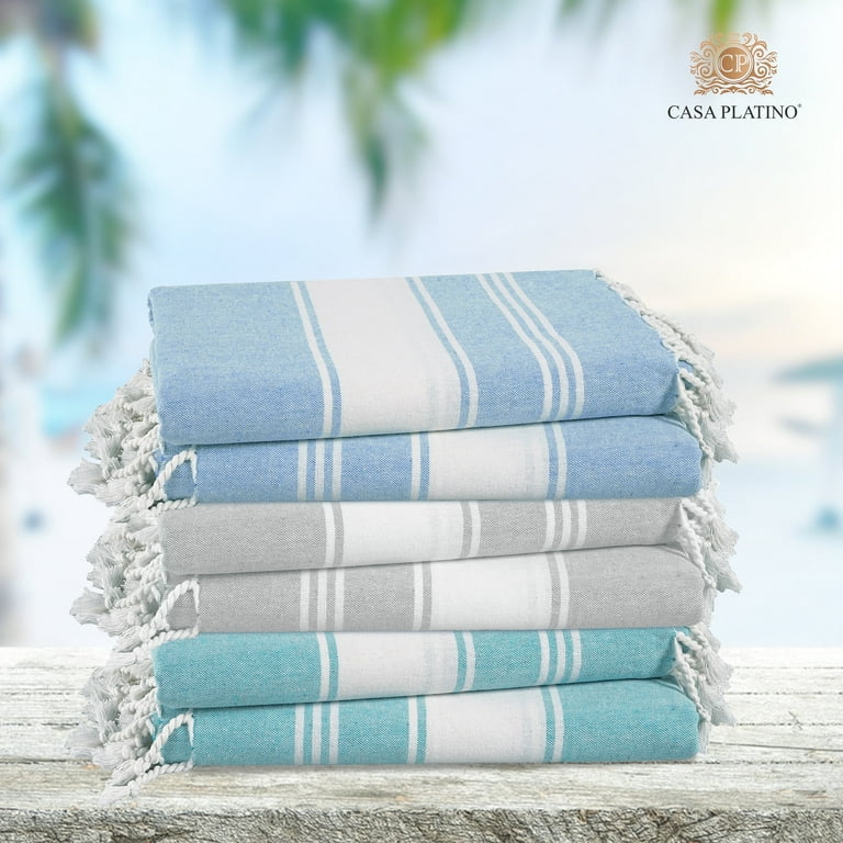 100 Cotton Beach Towel with Beach Bag 6 Piece Beach Towels Oversized 39 x71