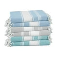 thumbnail image 1 of Casa Platino Hammam Beach Towels 6 Pack, Cotton Beach Towels for Adults, Oversized Lightweight Quick Dry Pool Towels for Beach Days – Nautical, 1 of 8
