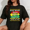thumbnail image 1 of 100% Cotton Believe Achieve Succeed Black History Month Men Women Kid T-Shirt, 1 of 5