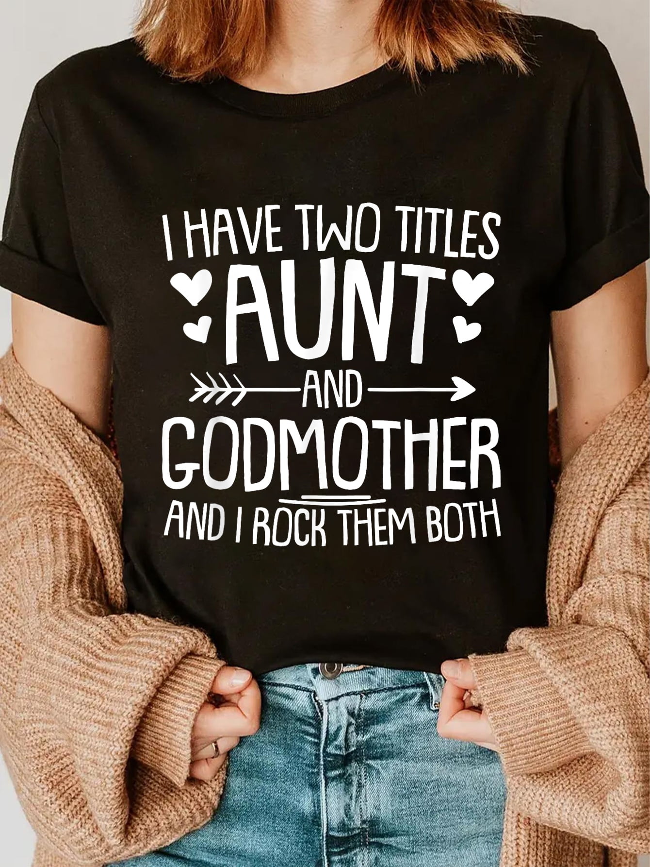 100 Cotton Best Aunt Godmother Gifts I Have Two Titles Aunt and — free download