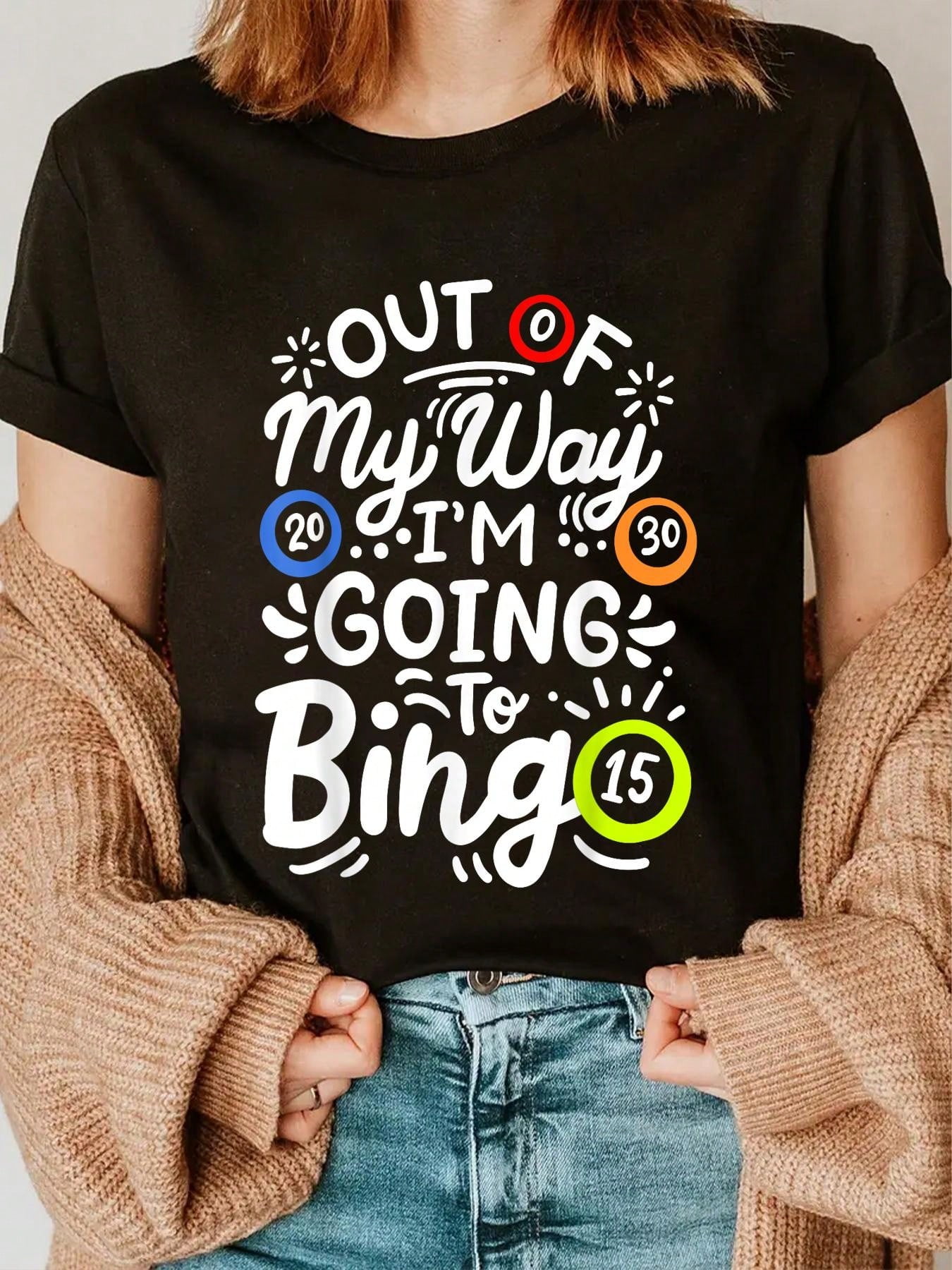 100% Cotton Bingo Bingo Bingo Night Bingo T-Shirt - Walmart.com