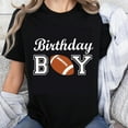 thumbnail image 1 of 100% Cotton Birthday Boy Football T-Shirt for Kids and Teens Youth Birthday Shirt with Football Design Fun Party Wear for Boys, 1 of 5