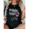 thumbnail image 1 of 100% Cotton Birthday Queen Happy Birthday Queen For Women Birthday Queen T-Shirt, 1 of 4