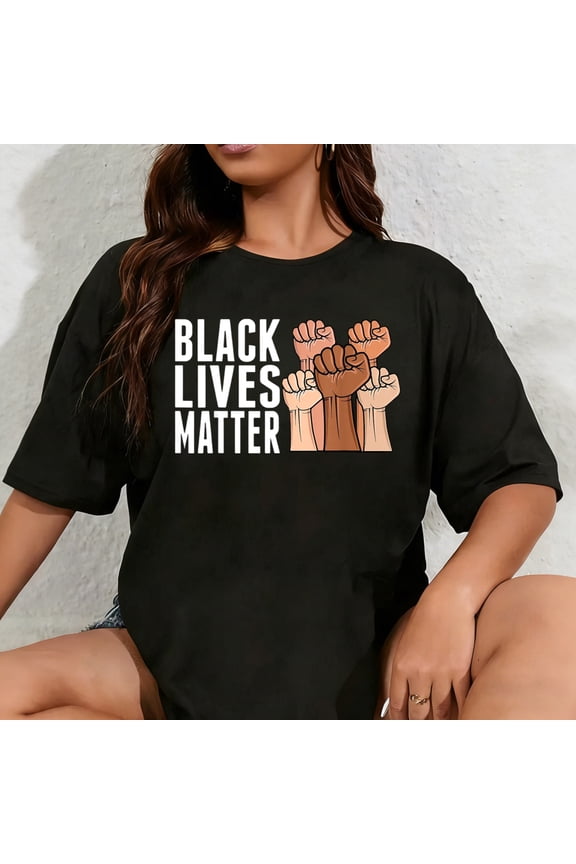 100% Cotton Black Lives Matter Fist T-Shirt