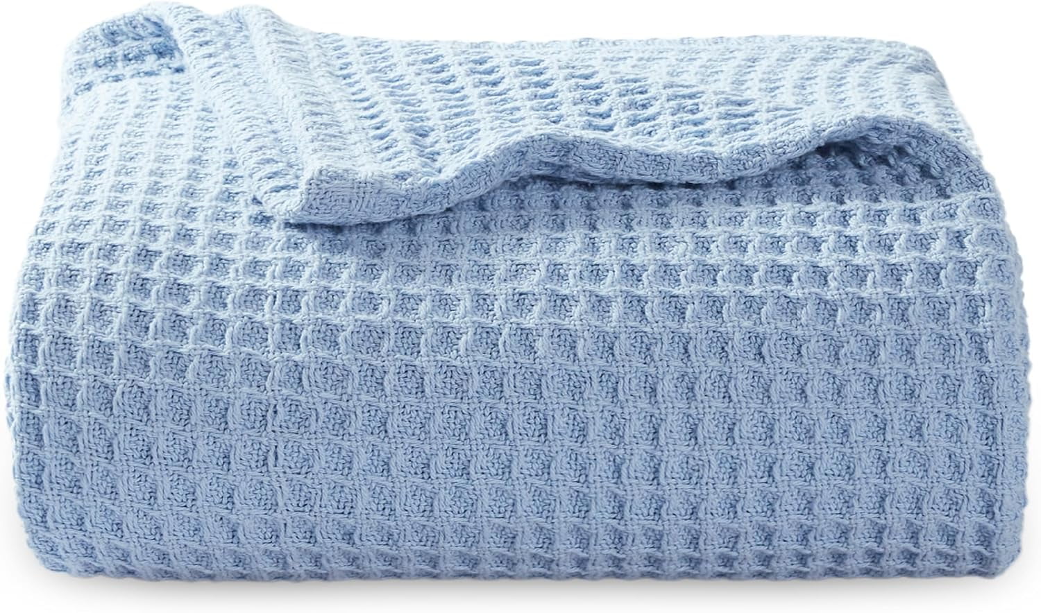 NIDITW Queen Size Cotton Muslin Bed Blanket - 90x90 Inches, Lightweight & Breathable For Hot Sleepers, Sunflower Blue