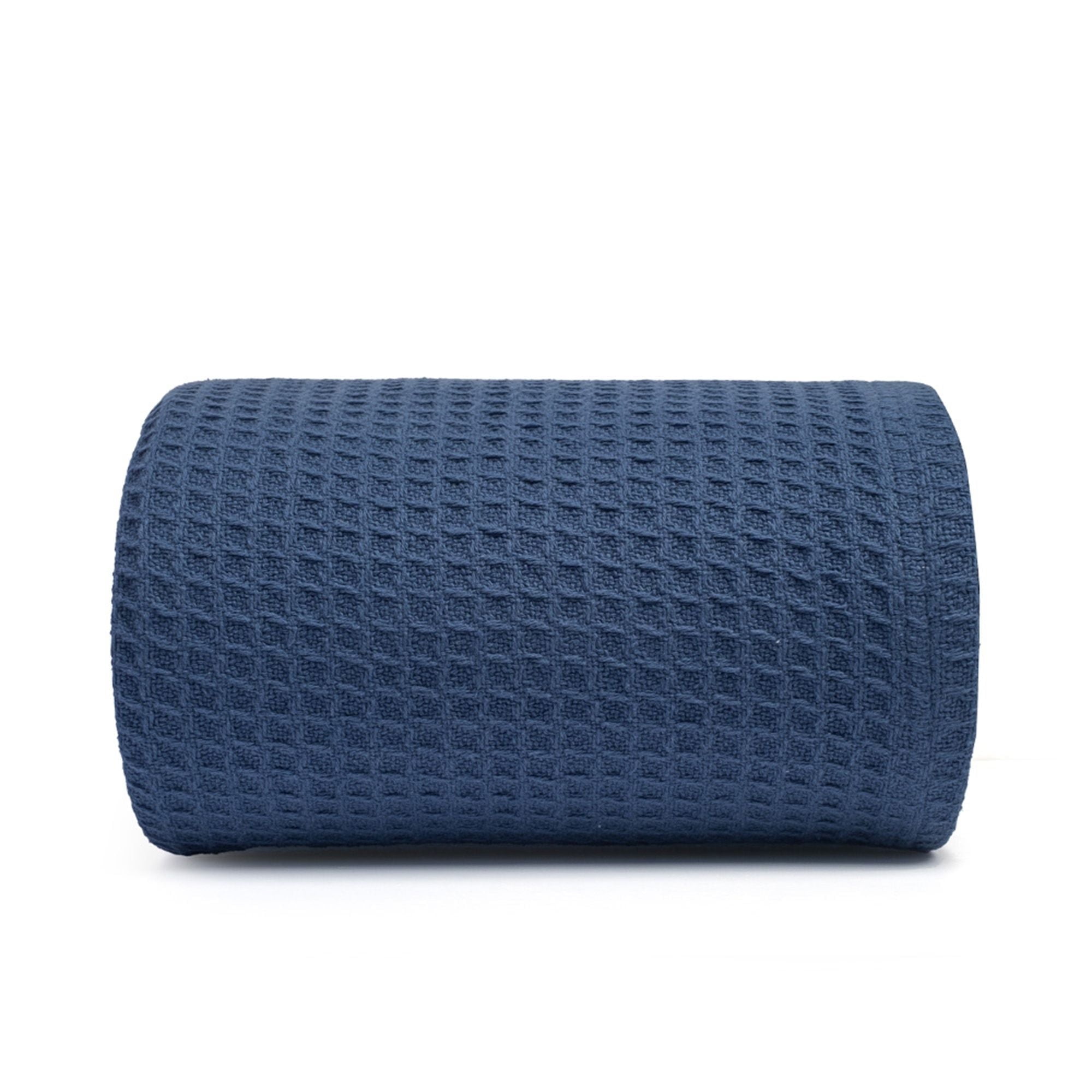 Top Cotton Twin Waffle Throw Blanket for Couch (68" x 92"), 100% Cotton Throw Blankets for Bed, Waffle Blanket for Bed (Navy)