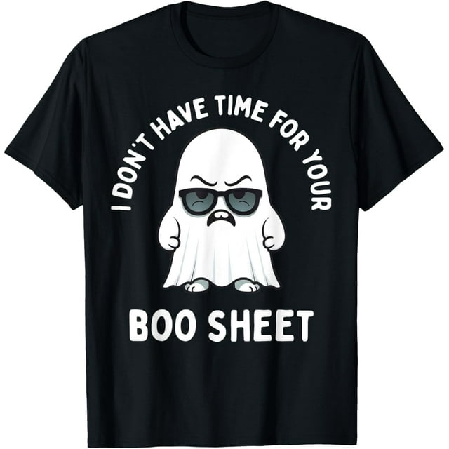 100 Cotton Boo Sheet Ghost Funny Halloween Costume Men Women TShirt