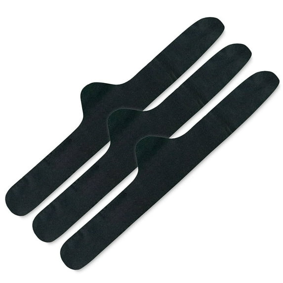 100% Cotton Bra Liner 3-Pack, Size: X-Large, Black by More of Me to Love