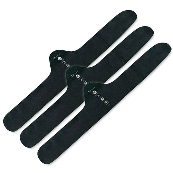 100% Cotton Bra Liner 3-Pack, Size: X-Large, Black by More of Me to Love