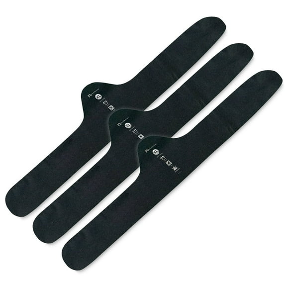 100% Cotton Bra Liner 3-Pack, Size: XX-Large, Black by More of Me to Love