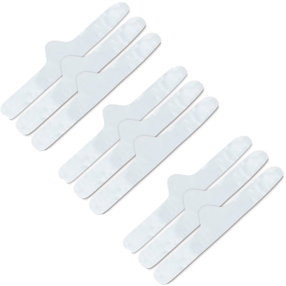 100% Cotton Bra Liner 9-Pack - Size Small, White by More of Me to Love