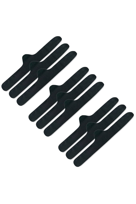 100% Cotton Bra Liner 9-Pack, Size: X-Large, Black by More of Me to Love