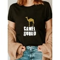 thumbnail image 1 of 100% Cotton CAMEL T-Shirt Cool Animal T-Shirt, 1 of 4