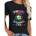 thumbnail image 1 of 100% Cotton CNA Squad Appreciation Day Tie Dye For Women For Work T-Shirt, 1 of 4