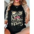 thumbnail image 1 of 100% Cotton Cafecito Pan Dulce Y Chisme - Funny Latina Hispanic Mexican T-Shirt, 1 of 4