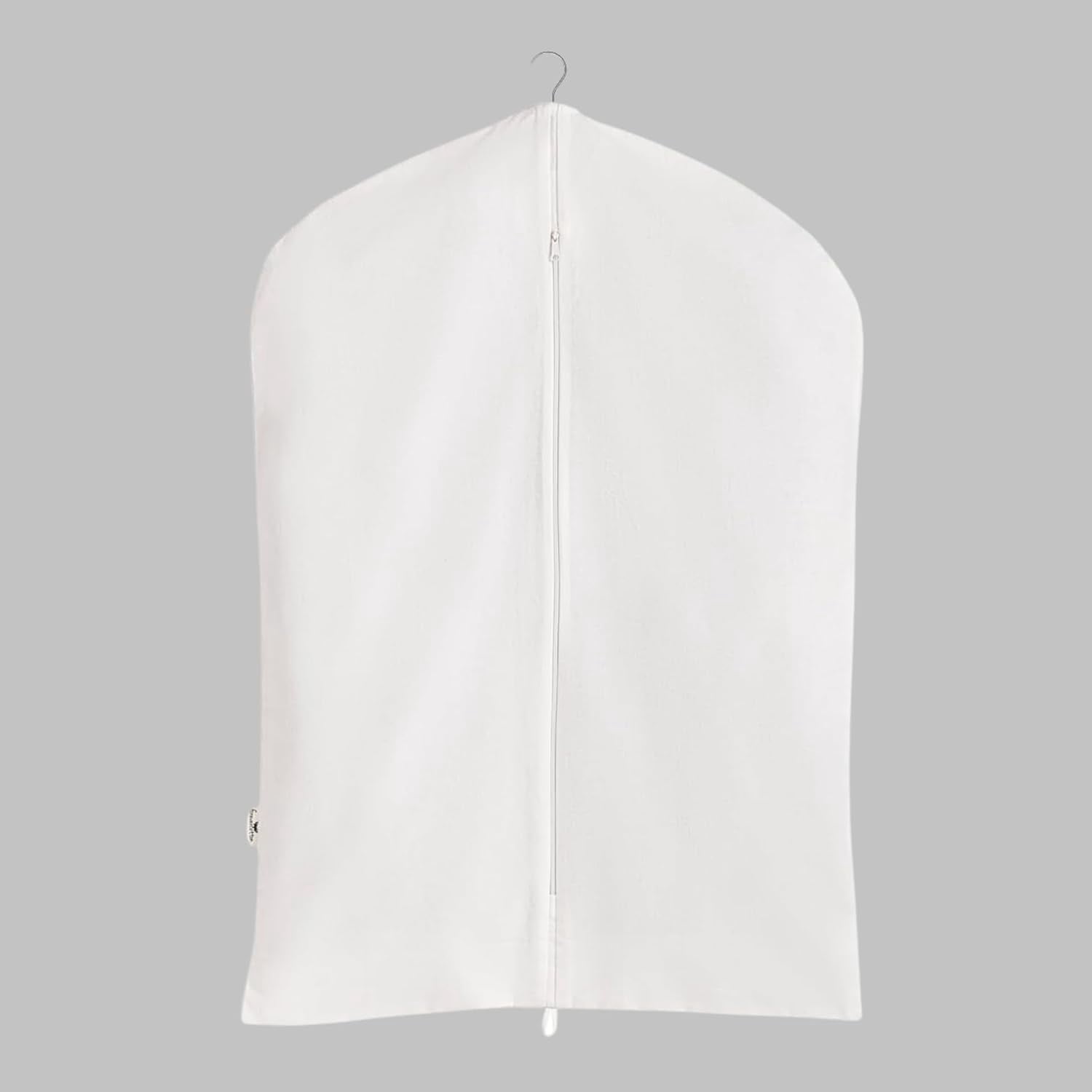 Forever Cotton 100% Cotton Canvas Garment Cover for Suits, Coats, Dresses; Travel Bag (Medium (24"x40"), Off-White)